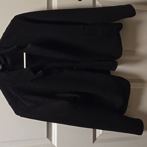 Black crop blazer